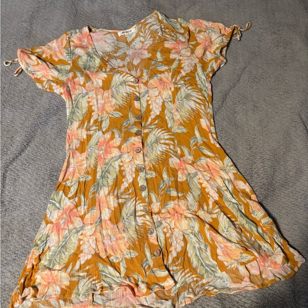 Rip Curl Tropical Leaf Print Top